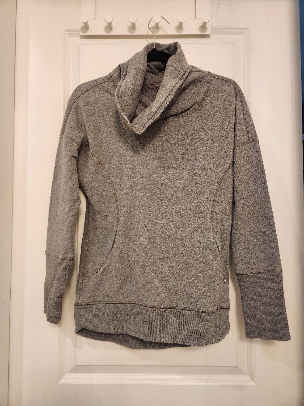 lululemon Rest Day pullover cowl neck hoodie in Vintage Grey
